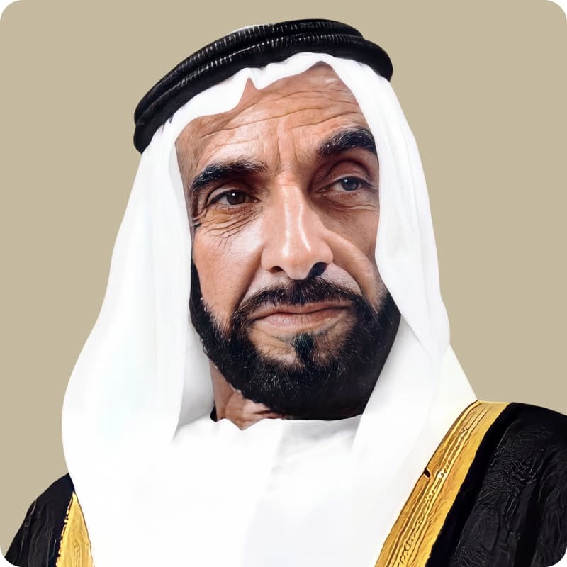 The late H.H. Sheikh Zayed bin Sultan Al Nahyan